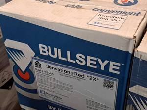 lot 118 image: Lot of (4 Cases) Diamond Shine Bullseye Sensations Red 2X Cherry Scented Red Conditioner 5gal Case Pack 2.5-gallon Plastic Jug 2-count ( 8 total items )