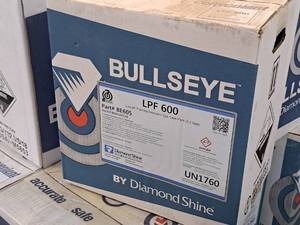 lot 111 image: Lot of (6 Cases) Diamond Shine Bullseye LPF 600 Low pH Foaming Detergent 5gal Case Pack 2.5-gallon Plastic Jug 2-count ( 12 total items )