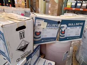 lot 104 image: Diamond Shine Bullseye Presoak 750 5gal Case Pack, Flash Wax Blue 5gal Case Pack, Seal Tech White 5gal Case Pack