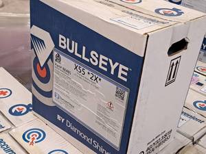 lot 97 image: Lot of (5 Cases) Diamond Shine Bullseye X55 2X Double Diamond Premium Drying Agent  5gal Case Pack 2.5-gallon Plastic Jug 2-count ( 10 total items )