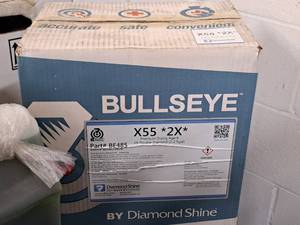 lot 86 image: Lot of (4 Cases) Diamond Shine Bullseye X55 2X Double Diamond Premium Drying Agent  5gal Case Pack 2.5-gallon Plastic Jug 2-count ( 8 total items )