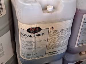 lot 388 image: Lot of (4) DuBois C.A.R. Products Royal Shine All Purpose Dressing VOC Compliant 5-gallon Plastic Jug
