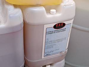 lot 383 image: Lot of (1) DuBois C.A.R. Products Clean & Sheen Interior Cleaner & Conditioner 5-gallon Plastic Jug