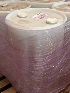 lot 282 image: Lot of (1) Lustra LustraShield Total Surface Gloss Clear 30-gallon Plastic Drum