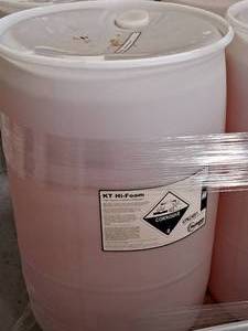 lot 252 image: Lot of (1) Reliable Plus KT Hi-Foam High Foaming Alkaline Detergent 55-gallon Plastic Drum