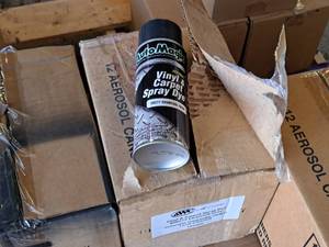 lot 448 image: Lot of (4 Boxes) Auto Magic #00277 Industrial Strength Vinyl & Carpet Spray Dye - Charcoal Gray Aerosol Can 12-count ( 48 total items )