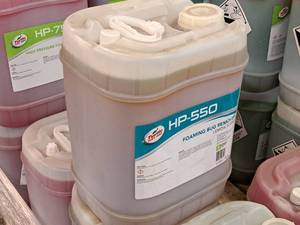 lot 425 image: Lot of (3) Turtle Wax Pro Foaming Bug Remover Lemon Scent HP-550 5-gallon Plastic Jug