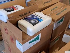 lot 453 image: Lot of (2 Boxes) Auto Magic Super Dress-It No. 65 Premium All-Purpose Water-Based Dressing 1-Gallon Jug 4-count ( 8 total items )