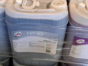 lot 466 image: Lot of (3) Turtle Wax Pro Sealer Wax HP-10 5-gallon Plastic Jug