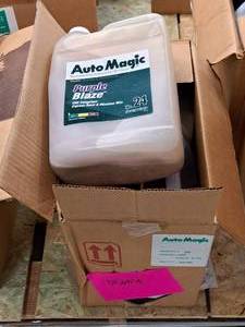 lot 507 image: Lot of (1 Box) Auto Magic Purple Blaze No. 24 VOC Compliant Express Hand & Machine Wax 1-Gallon Plastic Jug 4-count ( 4 total items )