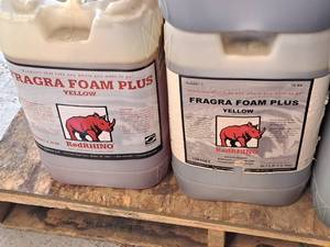 lot 559 image: Lot of (2) DuBois Blendco Systems Red Rhino Fragra Foam Plus Yellow Vehicle Cleaner 108406Y 6-gallon Plastic Jug
