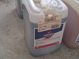 lot 591 image: Lot of (1) Rust-oleum Ceramic Total Body Protectant 6-gallon Plastic Jug