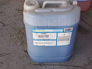 lot 848 image: Lot of (1) Inter Clean Inter Power Brush Lube Economical Foaming Shampoo 5648BL 5-gallon Plastic Jug