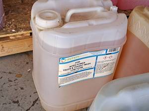 lot 850 image: Lot of (1) Inter Clean Inter-Power Truck & Transit Wash Low Foam 4184 5-gallon Plastic Jug