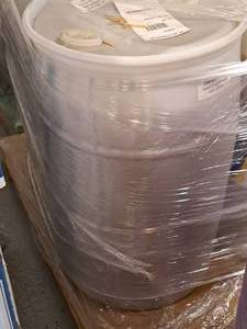 lot 356 image: Lot of (1) Dubois Blendco Systems Red Rhino Professional Hot Wax with Carnauba 30-gallon Plastic Drum