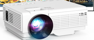 lot 297 image: Mini Projector, YOOYAA Bluetooth Projector Full HD 1080P,  OutdoorHome Cinema Projector for Mobile Phone, Compatible with SmartphoneHDMIUSBFire TV Stick
