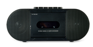 lot 412 image: onn. Portable CDCassette Boombox with Bluetooth Wireless Technology, Black