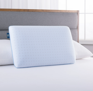 lot 430 image: Sertapedic Thermagel Memory Foam Pillow, Standard Queen (16 x 26 x 5)