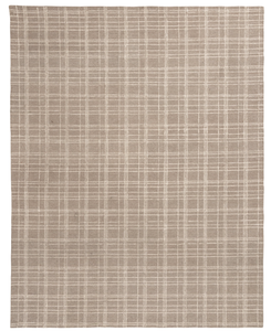 lot 512 image: Better Homes & Gardens 710x910 Beige Plaid Wool Indoor Area Rug