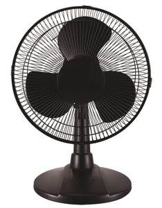 lot 179 image: Mainstays 12 3-Speed Oscillating Table Fan, FT30-13PB