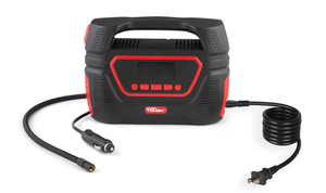 lot 241 image: Hyper Tough Dual Power Digital Inflator for P19565R15 Car Tire, Car-DC 12V or Home-AC 120V