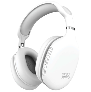 lot 265 image: LOT OF 2 SoundPlay Foldable Wireless Headphones, Bluetooth Over-Ear Headset with Built-in Mic