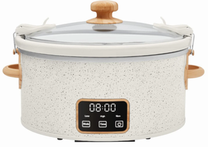 lot 325 image: The Pioneer Woman 6 Qt Digital Slow Cooker with Locking Lid