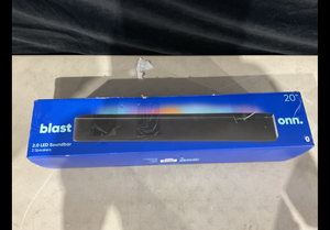 lot 312 image: Blast Onn. 2.0 LED Soundbar with 2 Speakers