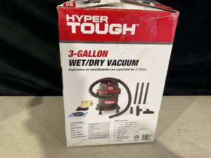 lot 313 image: Hyper Tough 3 Gallon Wet Dry Vacuum