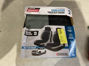 lot 326 image: 2PCS Genuine Dickies Black-Gray Lincoln Truck Seat Covers