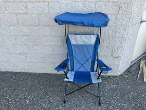 lot 350 image: Ozark Trail Mesh Tension Rocking Camp Chair with Canopy