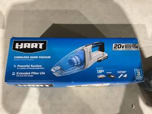 lot 370 image: HART HPHV33B Cordless Hand Vacuum 1.5 Ah Lithium Battery 20 Volt