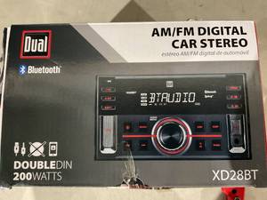 lot 385 image: Dual Electronics XD28BT, Car Stereo Head Unit, Double DIN with Bluetooth, 7-Character LCD
