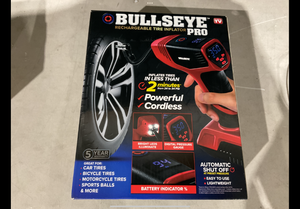 lot 387 image: Bullseye Pro Tire Inflator 150 PSI Electric Air Compressor Portable Air Pump
