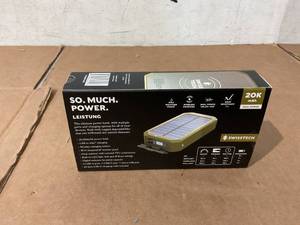 lot 229 image: Swiss Tech 20000 mAh Wireless Power Bank with Flashlight and Charging Pad, IP54 Weatherproof