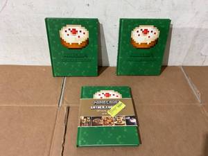 lot 250 image: LOT OF 3 Minecraft Gather, Cook, Eat Official Cookbook (Hardcover)