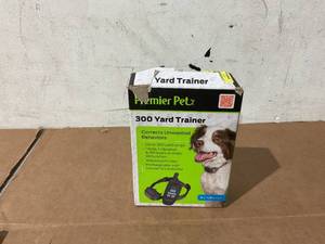 lot 253 image: Premier Pet 300 Yard Remote Trainer Corrects Unwanted Behaviors for All Size Dogs, 3 Correction Modes
