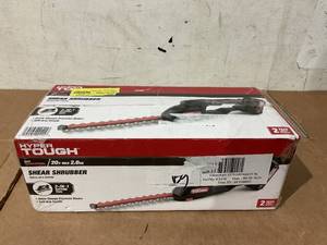 lot 276 image: Hyper Tough 20V Cordless 5 Shear 9 Shrubber, with Battery and Charger HT13-401-003-02