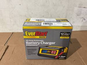lot 278 image: EverStart Maxx 15 Amp Battery Charger and Maintainer with 40 Amp Engine Start (BC40BE)