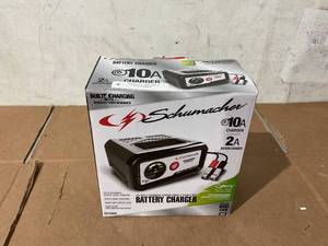 lot 296 image: Schumacher SC1282 10-Amp 12V Fully Automatic Battery Charger and Maintainer