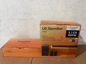lot 37 image: LG 5.1 Channel Soundbar with Dolby Audio and Rear Speakers - S55TR