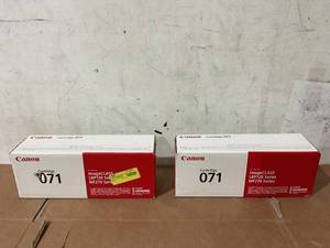 lot 41 image: LOT OF 2 Canon 071 Black Toner Cartridge
