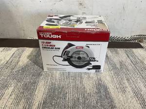lot 107 image: Hyper Tough 12 Amp Corded 7-14 Circular Saw