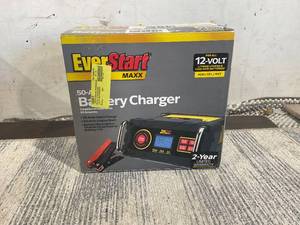 lot 110 image: Everstart Maxx 15 Amp Automotive Battery Charger with 50 Amp Engine Start (BC50BE)