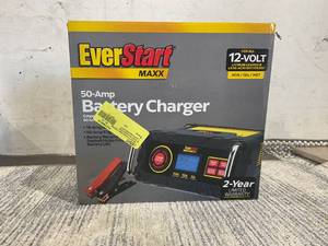 lot 116 image: Everstart Maxx 15 Amp Automotive Battery Charger with 50 Amp Engine Start (BC50BE)
