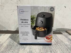 lot 181 image: Mainstays 2.2 qt Compact Air Fryer, Black - Automatic Shutoff, Built-in Timer