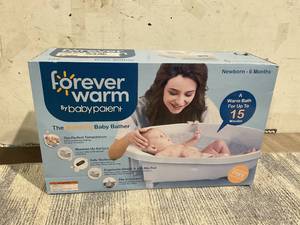 lot 196 image: Baby Patent Forever Warm Warming Baby Bathtub Bather