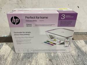 lot 59 image: HP DeskJet 2852e Wireless All-in-One Color Inkjet Printer, Scanner, Copier, 3 Months Free Ink