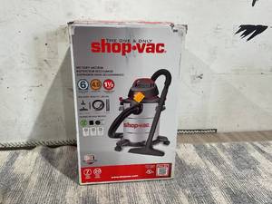 lot 96 image: Shop-Vac 12 Gallon 5.5 Peak HP Stainless Steel Wet Dry Vacuum 5989505