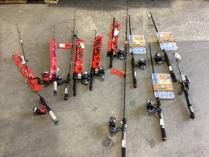 lot 401 image: LOT OF 11 Ugly Stik Fishing Poles